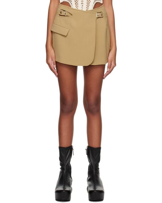 Dion Lee Natural Interlock Blazer Mini Skirt