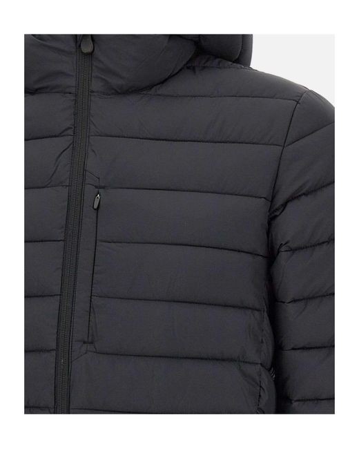 Save The Duck Gray Hooded Puffer Jacket for men
