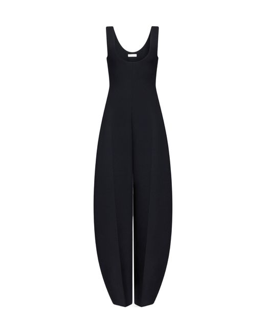 Alaïa Blue Alaïa Round Crepe Jumpsuit