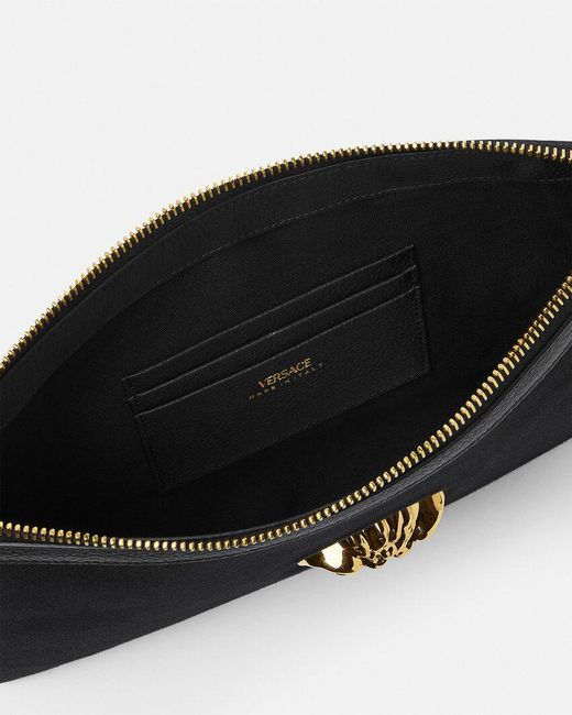 Versace Black Medusa Zipped Pouch