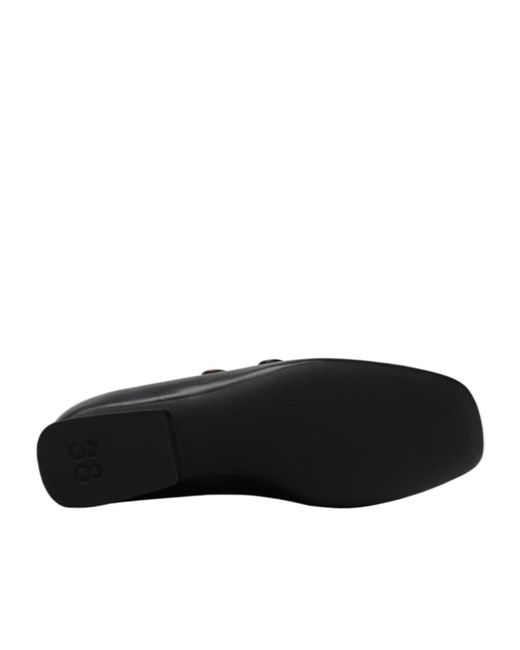 Camper Black Leather Ballerinas For