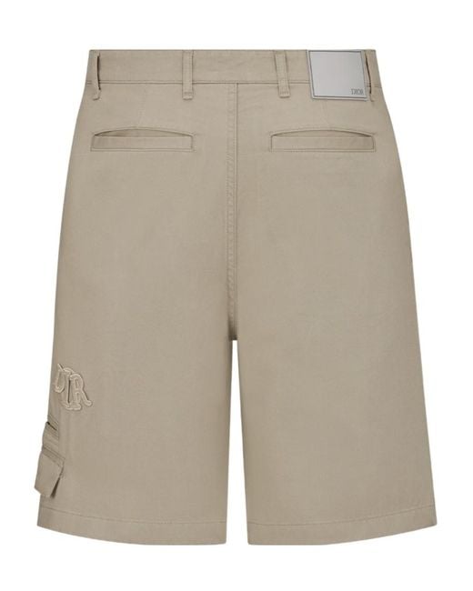 Dior White Belt Ring Shorts for men