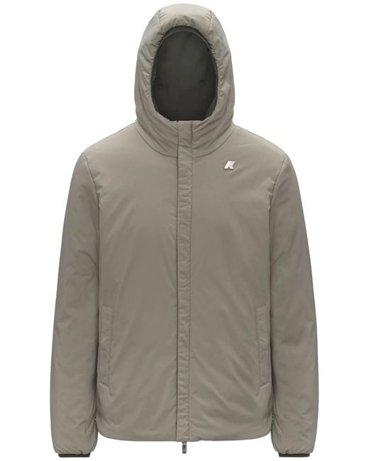 K-Way Green Jack St Warm Reversible Jacket for men