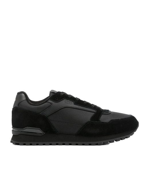 Boss Black Boss Panelled Lace-Up Sneakers for men