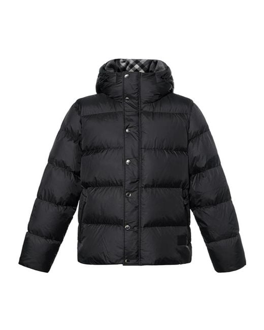 Burberry Black Hooded Puffer Jacket for men