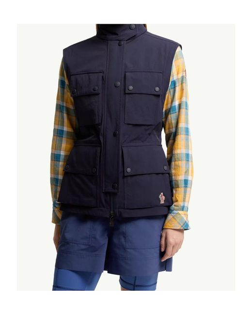 Moncler Blue Mathes 2-In-Field Jacket