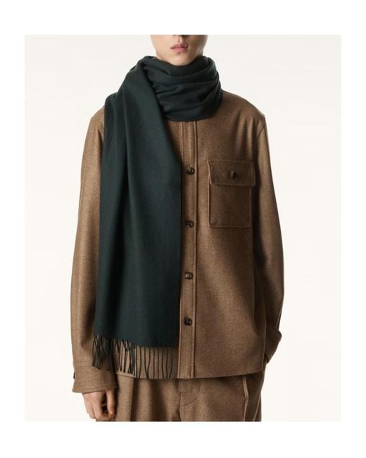 Loro Piana Green Leggera Grande Unita Scarf for men