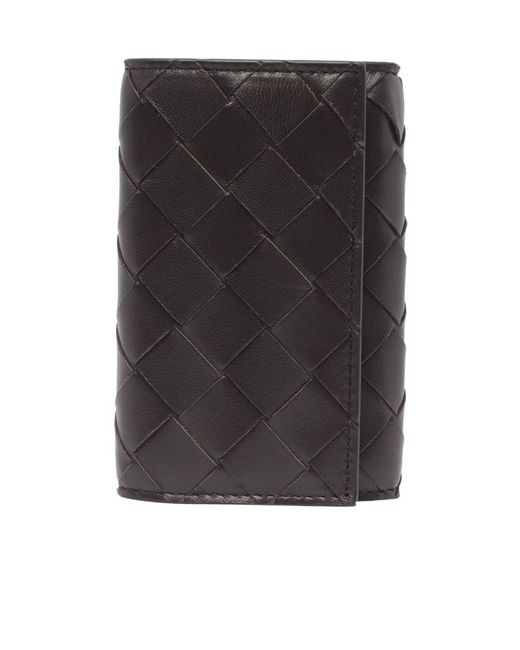 Bottega Veneta Black Intreccio Key Chain