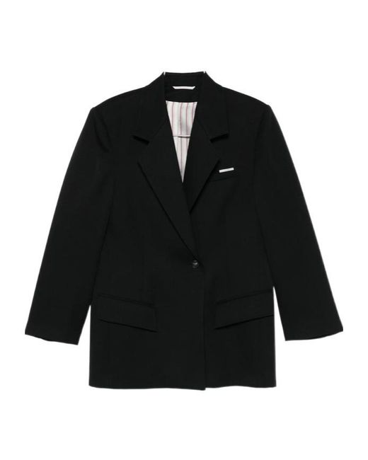 The Attico Black The Single-Breasted Oversized Blazer