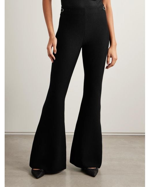 Gabriela Hearst Black Ayala Knitted Flare Pants
