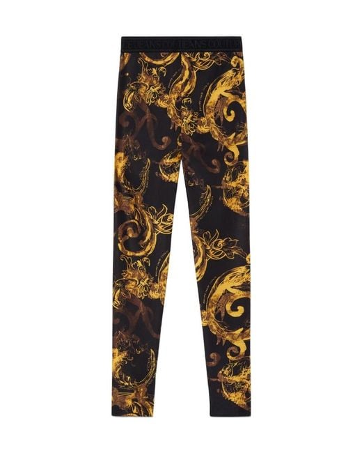 Versace Jeans Multicolor Couture Barocco Printed Leggings