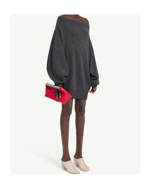 MM6 by Maison Margiela Black Knitted Dress