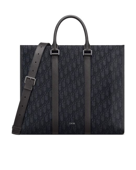 Dior Black East-West Tote Bag for men