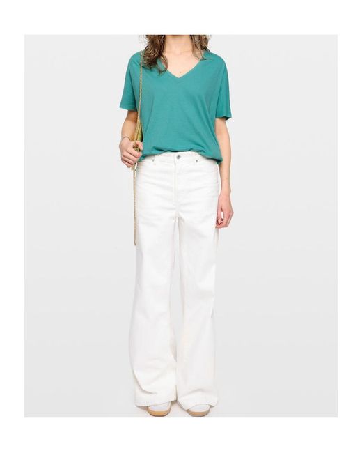 Zadig & Voltaire Blue V-Neck T-Shirt