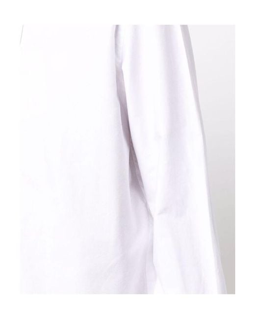 KENZO White Buttoned Long-Sleeved Shirt for men