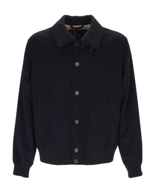 Loro Piana Blue Long-Sleeve Jacket for men
