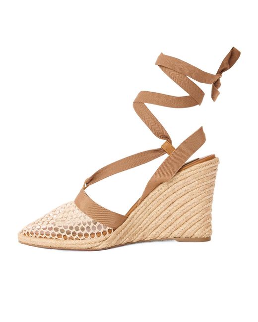 Christian Louboutin Metallic Versatile Wedge Heel Sandals