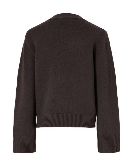 Lisa Yang Black V-Neck Cashmere Cardigan