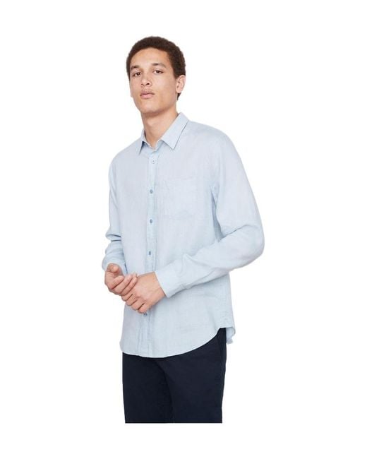 Vince Blue Long-Sleeved Shirt for men