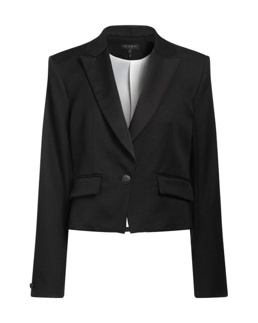 Rag & Bone Black Solid Color Blazer