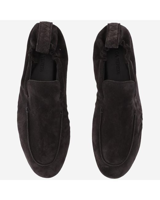 Bottega Veneta Black Round-Toe Loafers for men