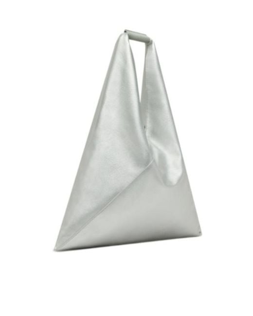 MM6 by Maison Margiela Gray Japanese Logo Detailed Tote Bag