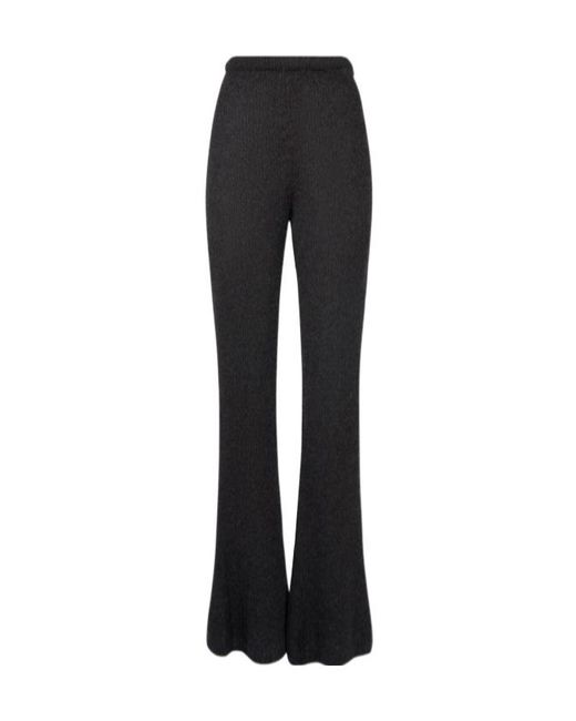 The Row Black Gregori Knitted Bell Bottoms