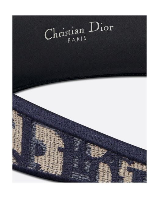 Dior Blue D-Oblique Headband