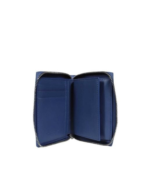 Bottega Veneta Blue Weaving Wallet for men
