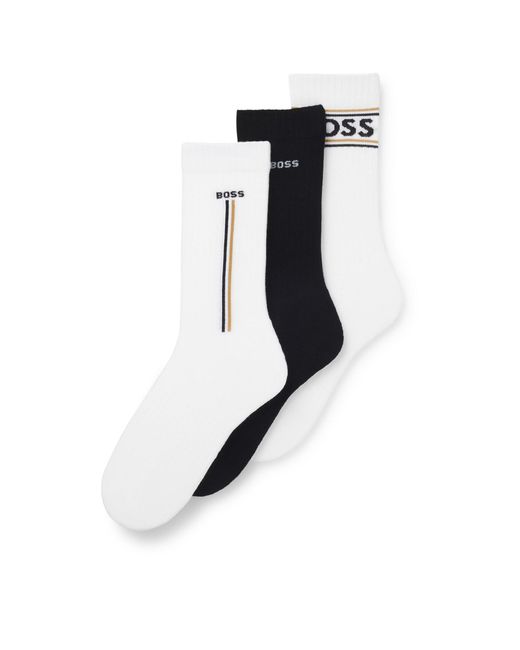 Boss White Casual And Comfortable Socks for men
