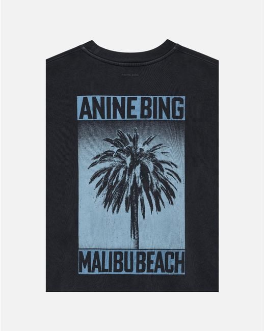 Anine Bing Black Crew Neck Long-Sleeved Sweatshirt