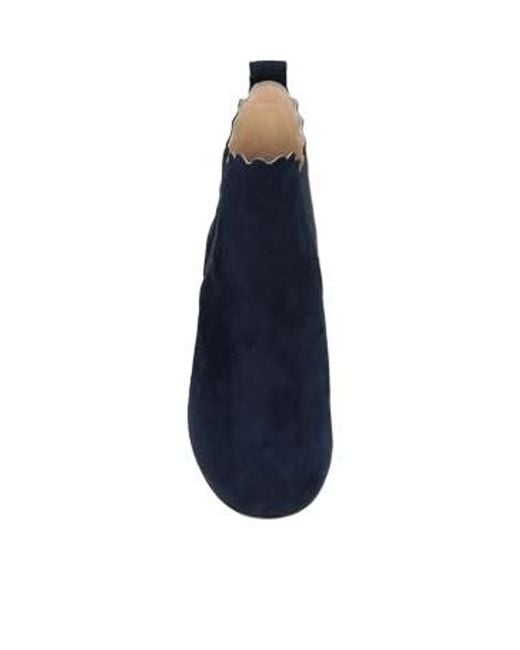 Chloé Blue Plain Colour Ankle Boots