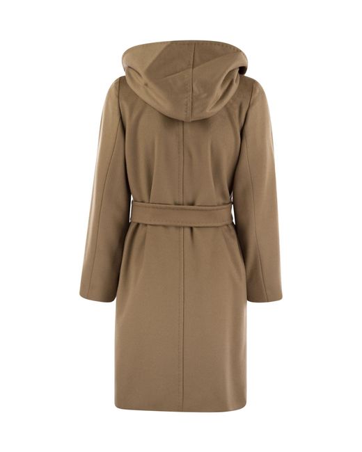 Max Mara Natural Studio Newmang Hooded Coat