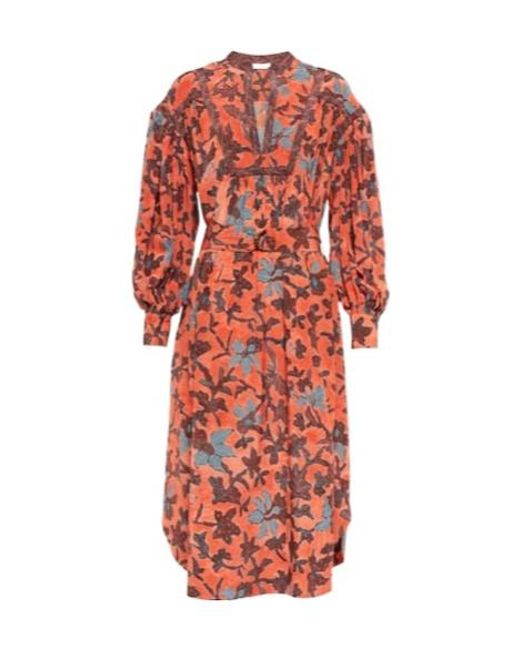 Ulla Johnson Red Printed Dress