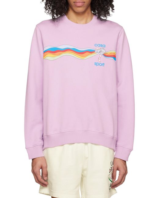 Casablanca Pink Round-Necked Sweater for men