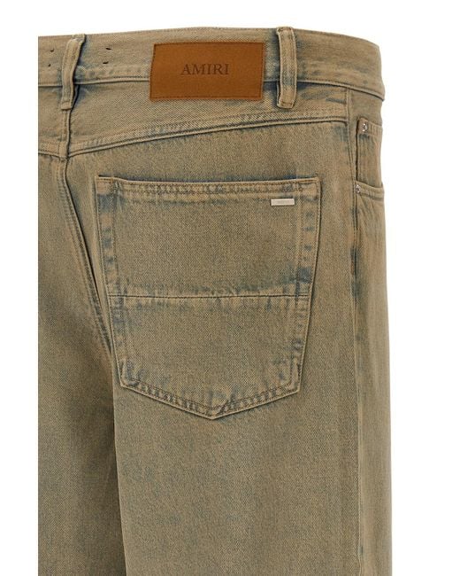 Amiri Gray Belt Loop Denim Trousers for men