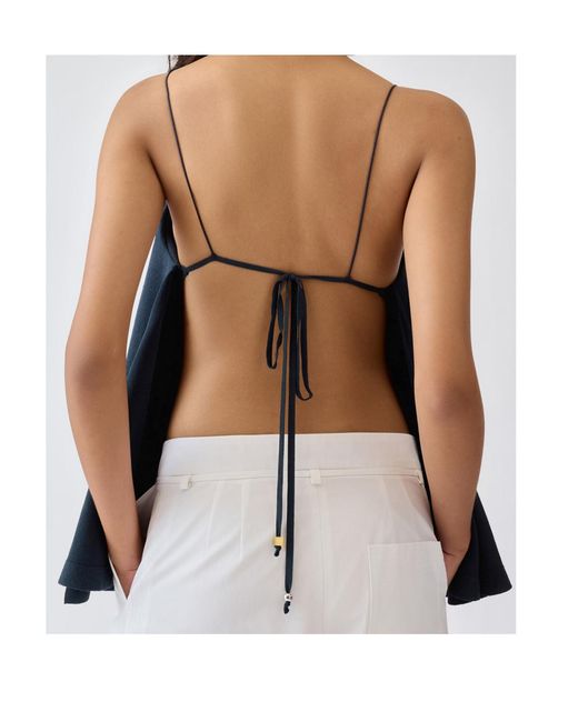 Jacquemus Blue The Voile Top