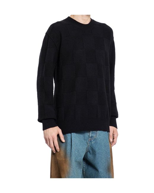 Uma Wang Black Rib Sweater for men