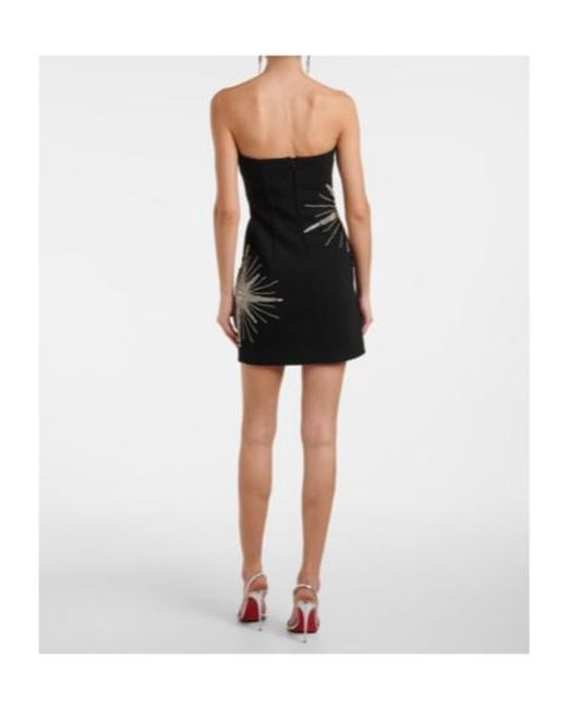 Rebecca Vallance Black Estella Embellished Minidress