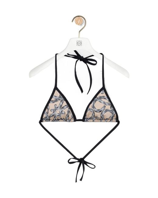 Loewe White Sea Triangle Bikini Top