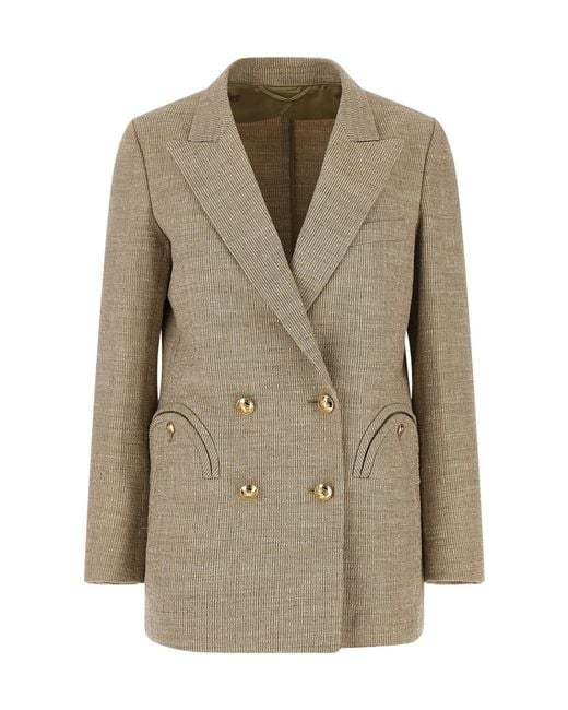 Blazé Milano Natural Blazé Milano Marisa Double-Breasted Blazer