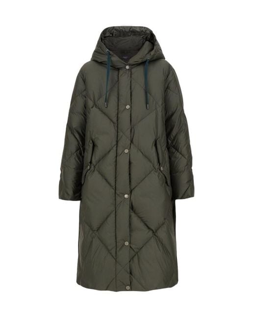 Max Mara Gray Long-Sleeved Down Jacket
