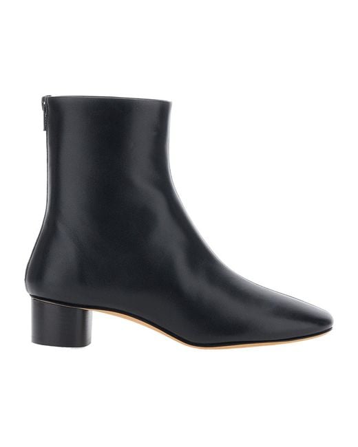 Le Monde Beryl Black Carole Block Heel Ankle Boots