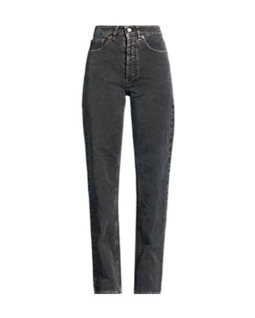 MM6 by Maison Margiela Gray Simple Straight-Leg Pants