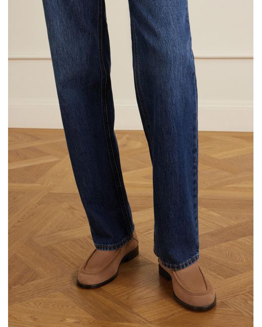 Tod's Brown Round-Toe Loafers