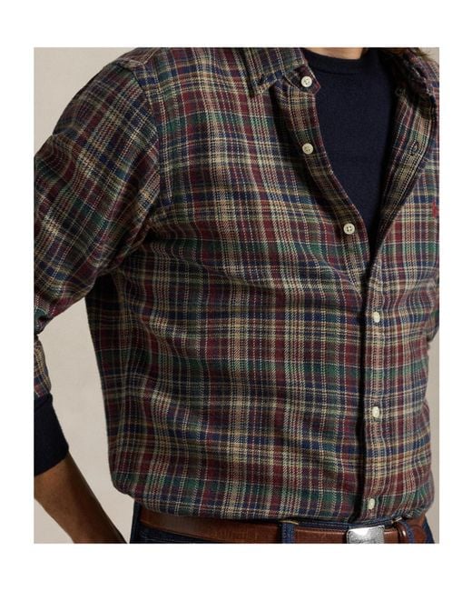 Polo Ralph Lauren Gray Long Sleeve Shirt for men