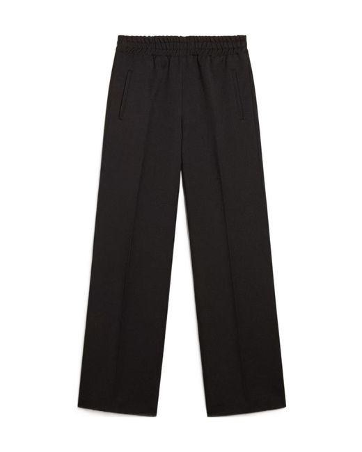 Golden Goose Deluxe Brand Black Logo Detailed Trousers