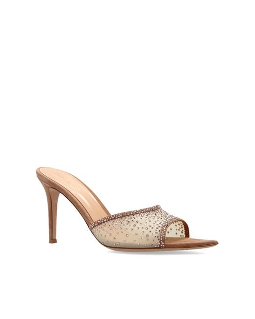 Gianvito Rossi Natural Rania Heeled Sandals