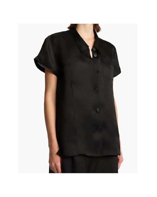 Khaite Black Keefe Button-Up Shirt