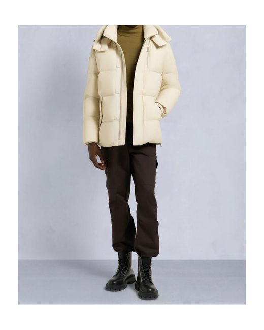 Moose Knuckles Natural Long-Sleeved Down Jacket for men